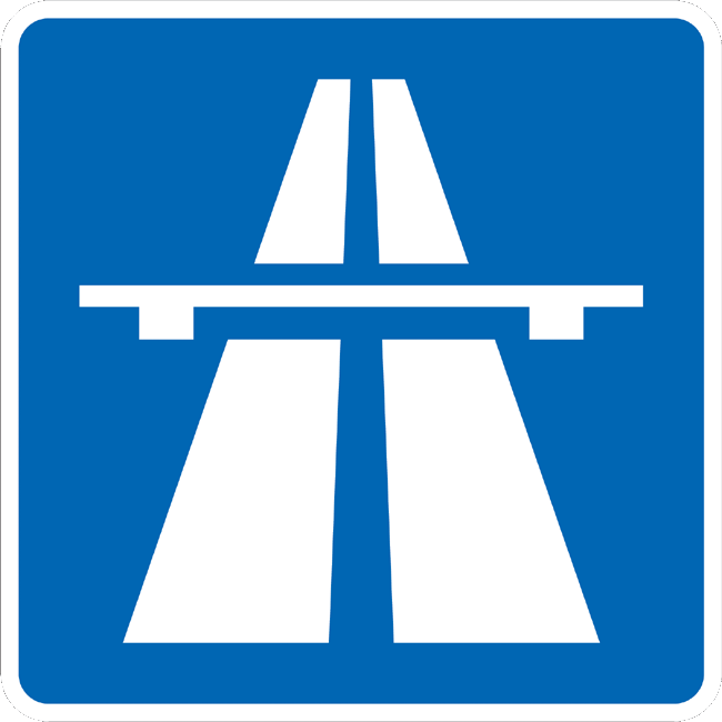 Verkehrszeichen Richtzeichen Autobahn