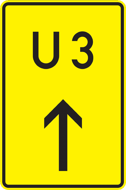 Verkehrszeichen Richtzeichen Nummerierte Umleitung