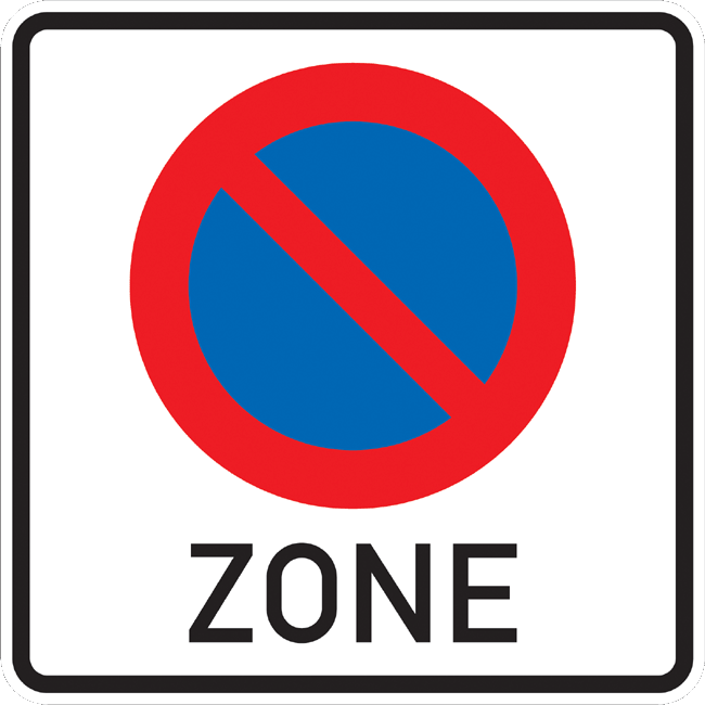 Verkehrszeichen Vorschriftzeichen Eingeschränktes Haltverbot Halteverbot für Zone