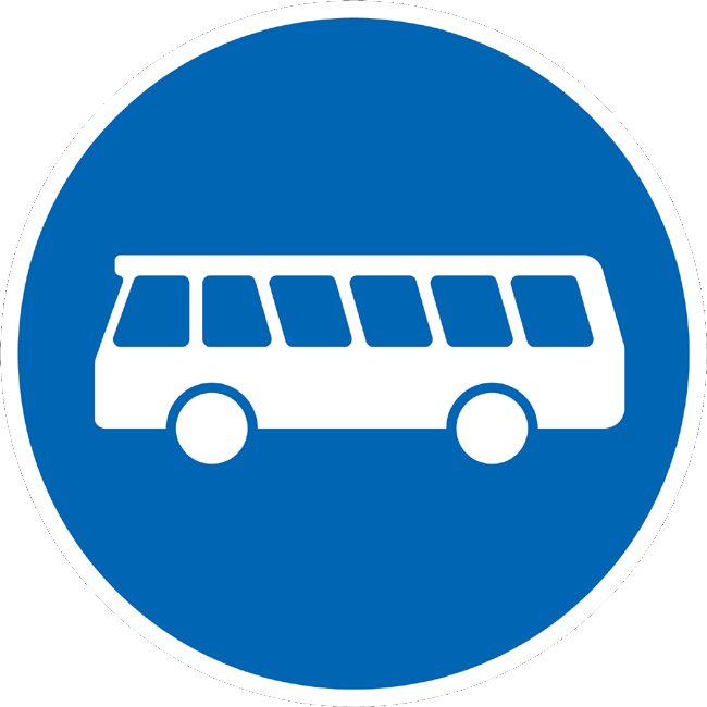 Verkehrszeichen Vorschriftzeichen Linienomnibusse