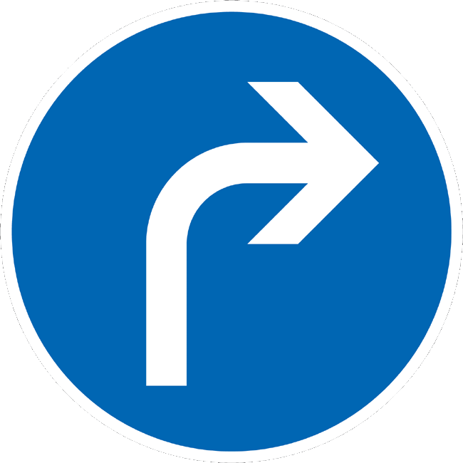 Verkehrszeichen Vorschriftzeichen Rechts