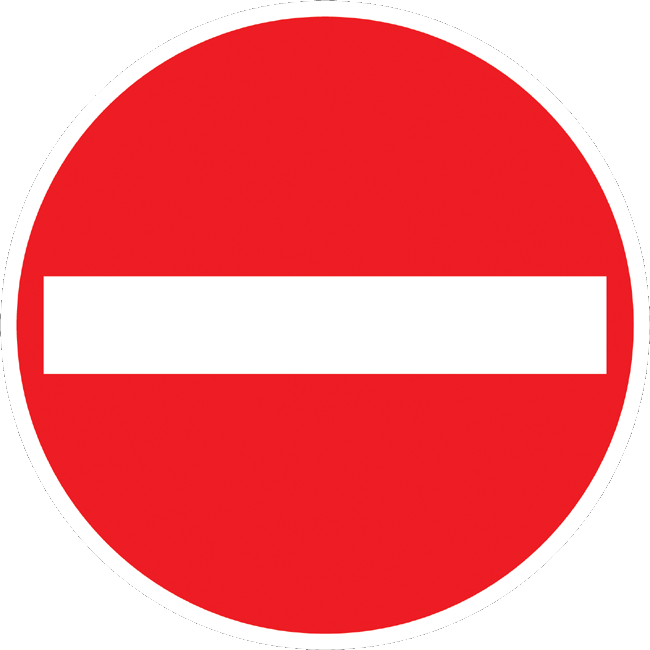Verkehrszeichen Vorschriftzeichen Verbot der Einfahrt